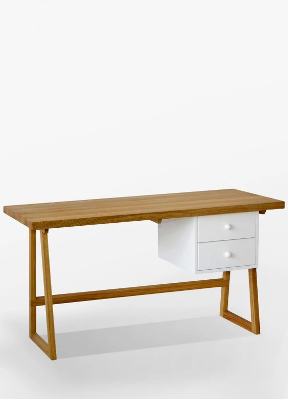 Dubový písací stôl/sekretár 01