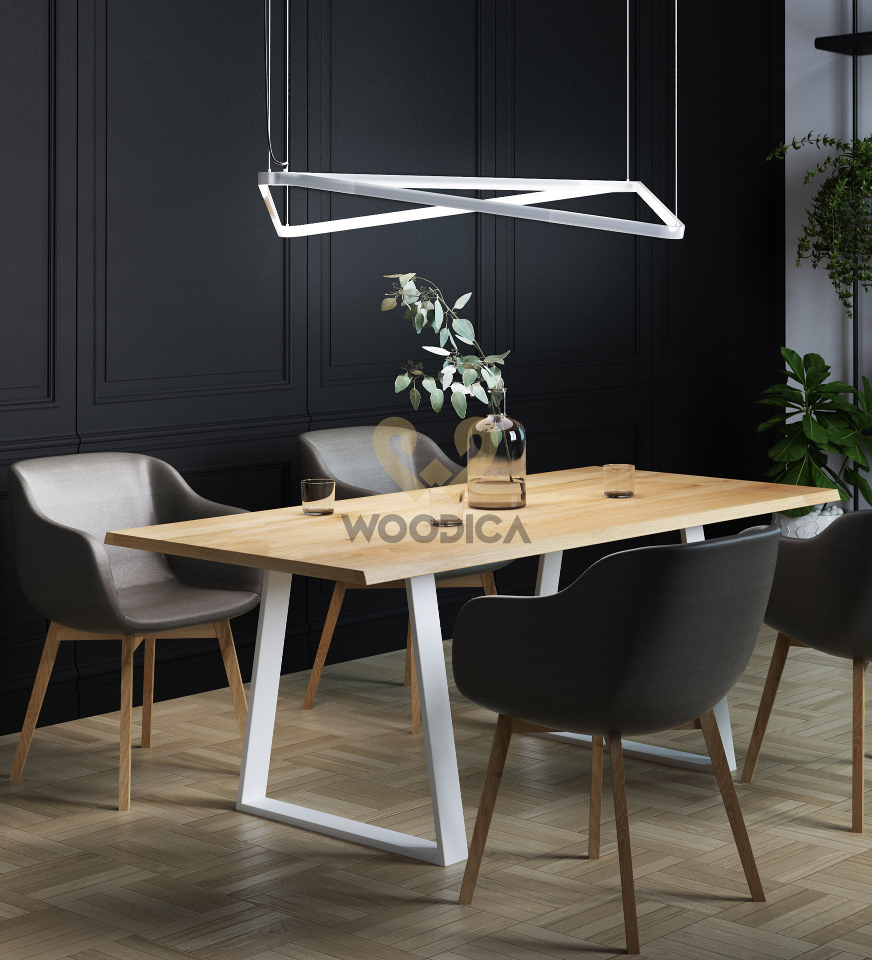 Eleven table. Интерьер дверь стол.