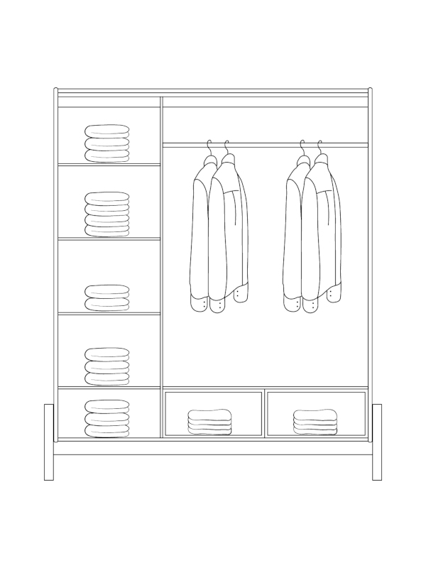 Wardrobe konstruction